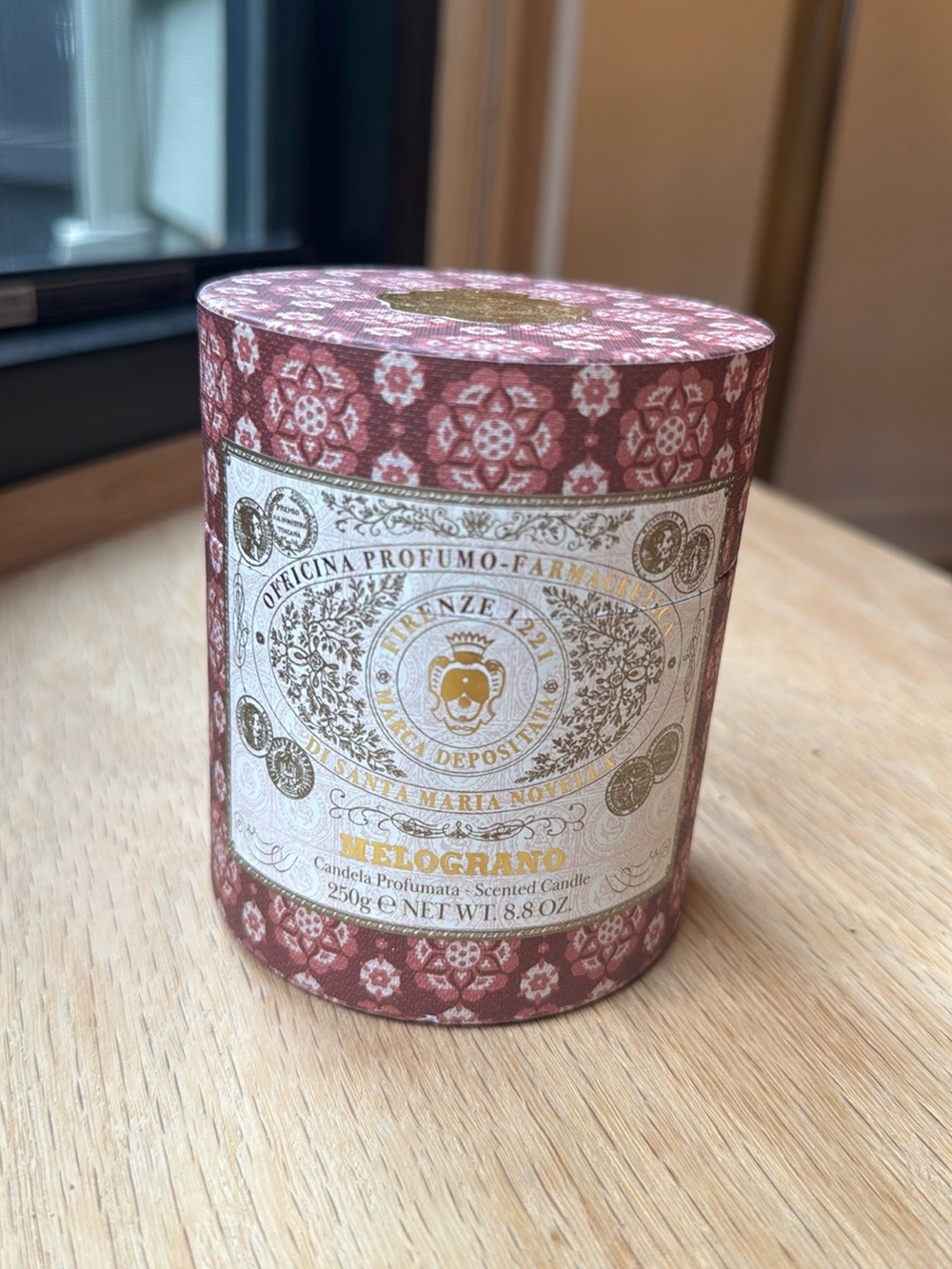 Melograno Scented Candle - Red Patterned Jar